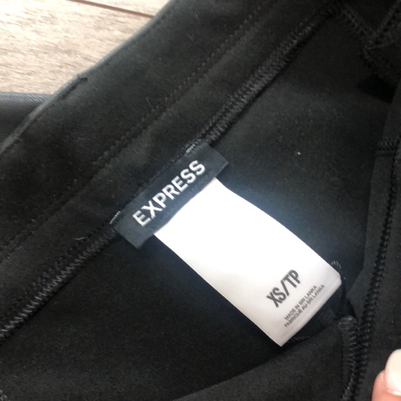 NWOT Express Vegan Faux Leather Leggings XS - Picture 8 of 8